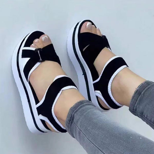Fashionable Wedge Shoes For Women Cushioned Summer Sandals Easy To Walk