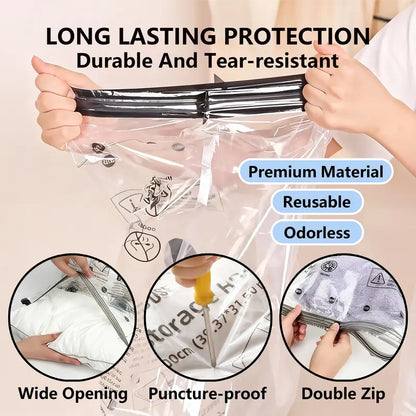 15-Piece Vacuum Storage Bag Set with USB Pump