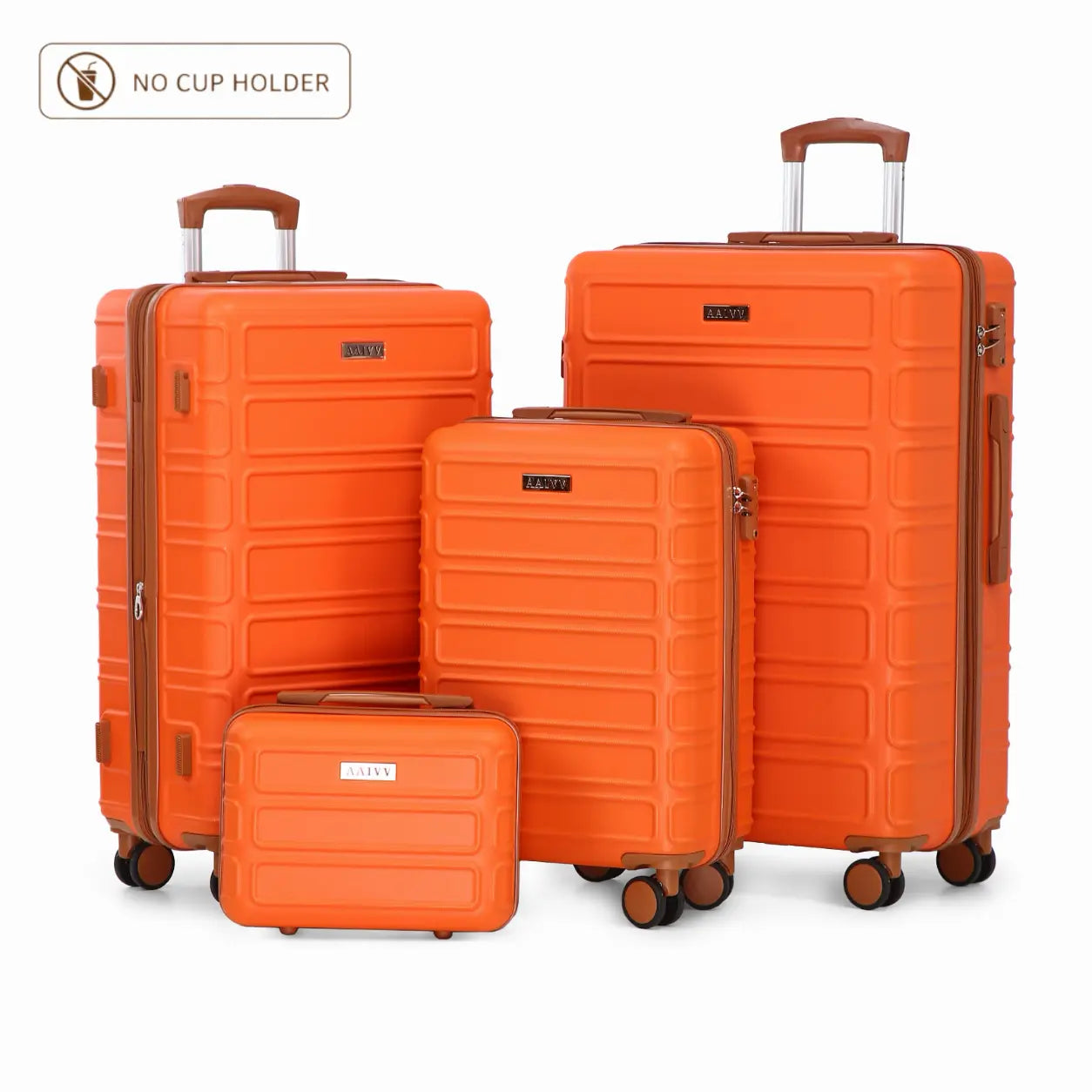 4-Piece Hardshell Luggage Set with TSA Lock, Expandable Suitcases & Double Spinner Wheels